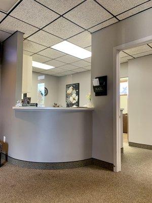 Front desk.