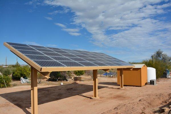 14kW Solar Home Power System. Florence, Arizona.