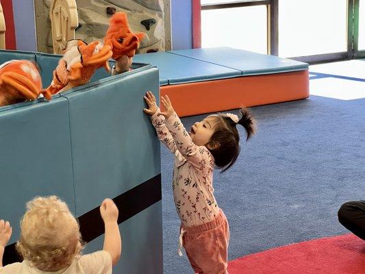 Puppet show - the babies loved it