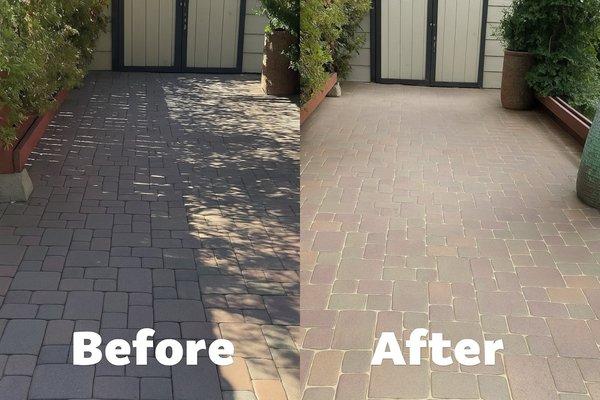 Lived in my home for 10 years, I haven't seen my pavers look like this in years!