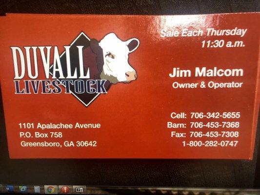 Duvall Livestock Market