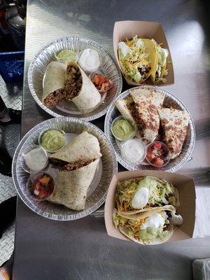 Tacos - burritos - quesadillas and more!