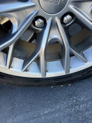 Pitiful. Like the worker didn't want to bend over or crouch down to sow proper work.