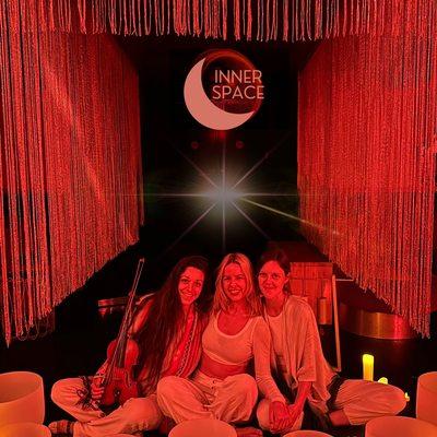 The team! Innerspace offers a night of Reiki, kundalini , and sound healing every monday. Start your weak off in balance!