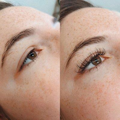 Before/After Classic Lash Extensions by Sam