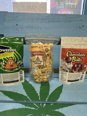 Delta 8 chips, popcorn and cereal!! Yum