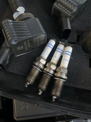 Spark plugs they never changed and was charged $300 for NGK race spark plugs. Consumer fraud.