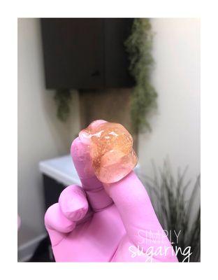 The paste - just sugar, lemon and water