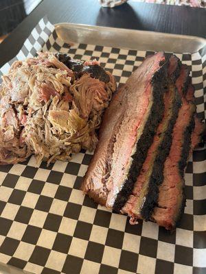 Fire brisket & pulled pork righteousness