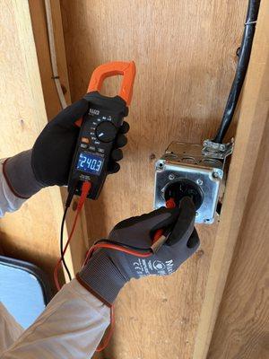 50A EV-Rated Receptacle installation in a residential garage (unfinished)