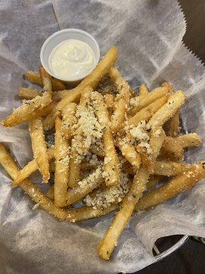 Truffle fries with Parmesan!