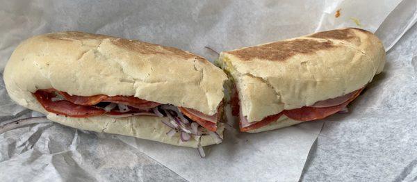 Italian Sub post first bite 