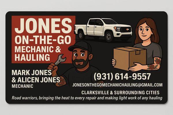 Jones On The Go Mechanic and Hauling