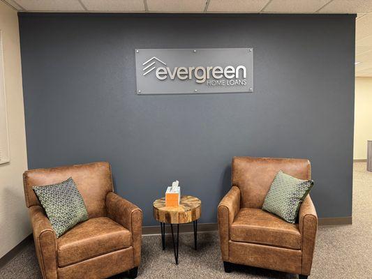 Evergreen Home Loans Coeur d'Alene lobby.