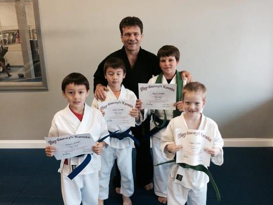 We teach respect, self control, discipline, self-defense, rewards for good grades & what to do in a stranger danger situation.