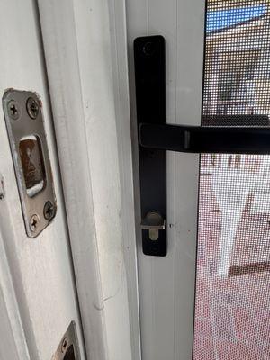 Security door handle