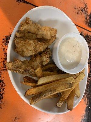 Chicken strips.