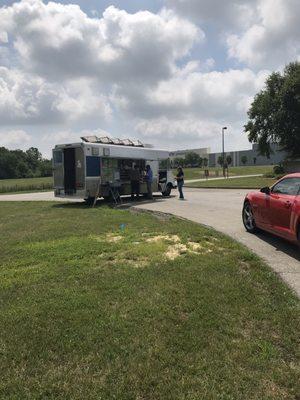 Their food truck, outside of NTN in Columbus