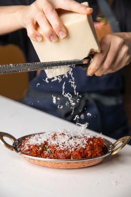 Lamb Meatballs with madras marinara