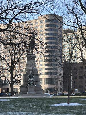 Thomas A. Hendricks Statue