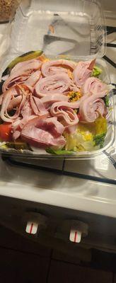 The 2nd delivery pesos the delivered the salad was goog