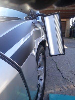 2012 Challenger : Fender smash.
Paintless Dent Repair
#independentdentokc
#inddent.com