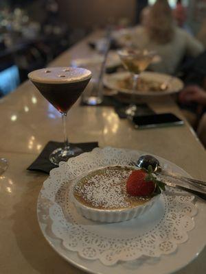 Dessert & bourbon vanilla espresso martini