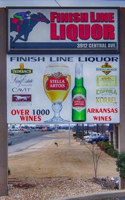 sign in front of store