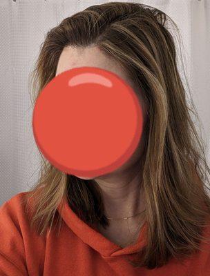 Great at striping your hair, regular highlights not so much (also, my request was "face framing highlights")