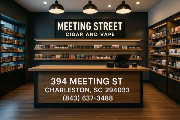 Inside the store with all my company info