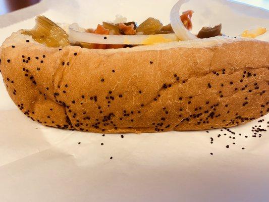 Chicago style hot dogs