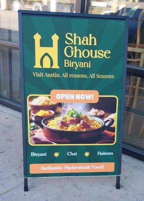 Yes, they're open! Come on by.