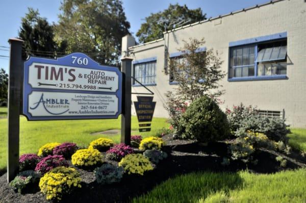 The front of our building on a beautiful sunny day!