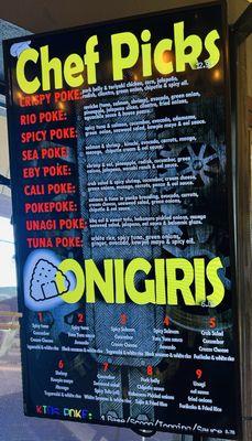 Pre-made bowl selections if you can't decide!