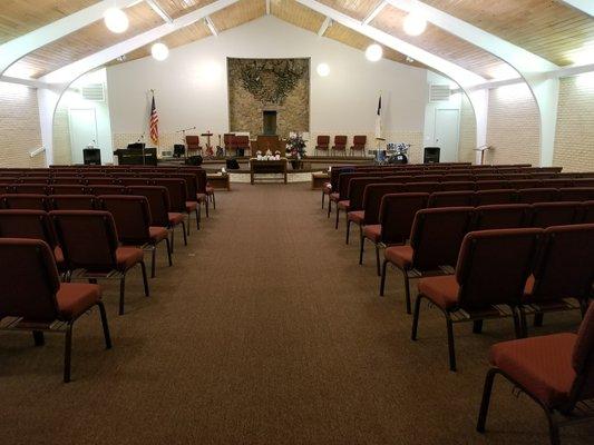 Newly renovated Sanctuary Back to front view