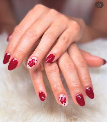 Hand painted flowers