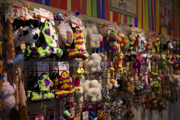 We love this wall - the TOY WALL!