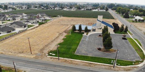 The Vine Church and surrounding land.
