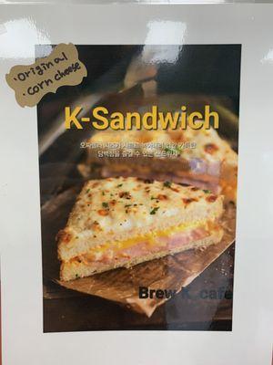 K- Sandwich; great for breakfast or lunch goes well with any of our Ade drinks