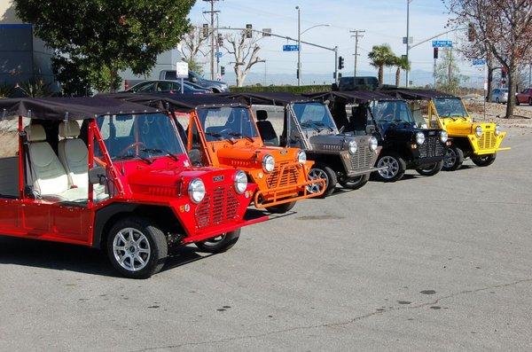 Moke Golf Carts Ready for Rental