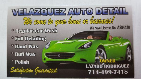 Velazquez Auto Detailing