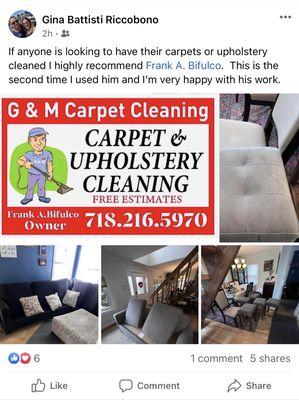 G & M Carpet Cleaning