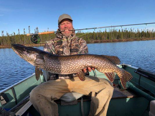 Fly rodding for monster pike!