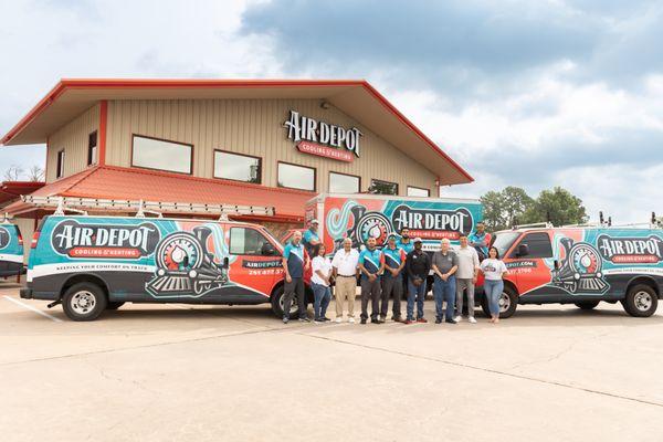The Air Depot Team! Keeping your Comfort on Track since 1977!