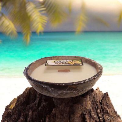BooBamBlue Coconut Shell candle