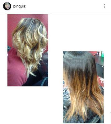 Balayage color correction