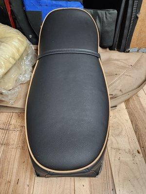 Motorcycle seat recovered