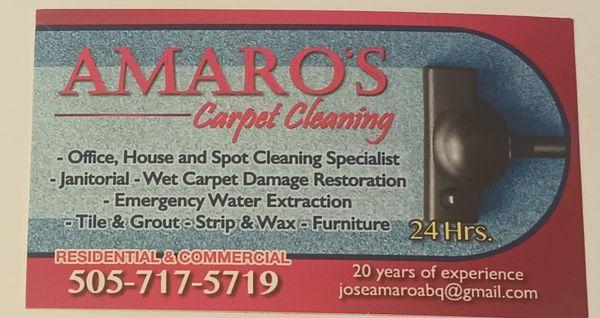 Amaro’s Carpet Cleaning
