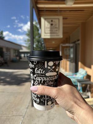 Delicious cup of latte