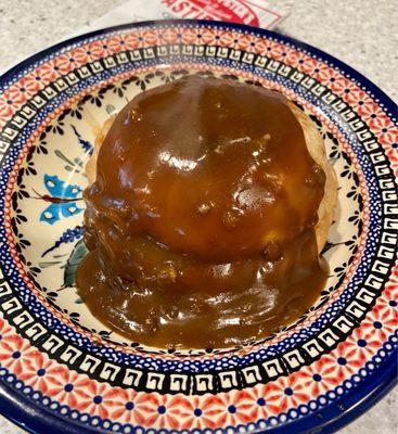 Beef Pastie topped with gravy